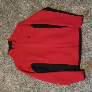 Spyder Men's Zip-Up Core Sweater - Red and Black
